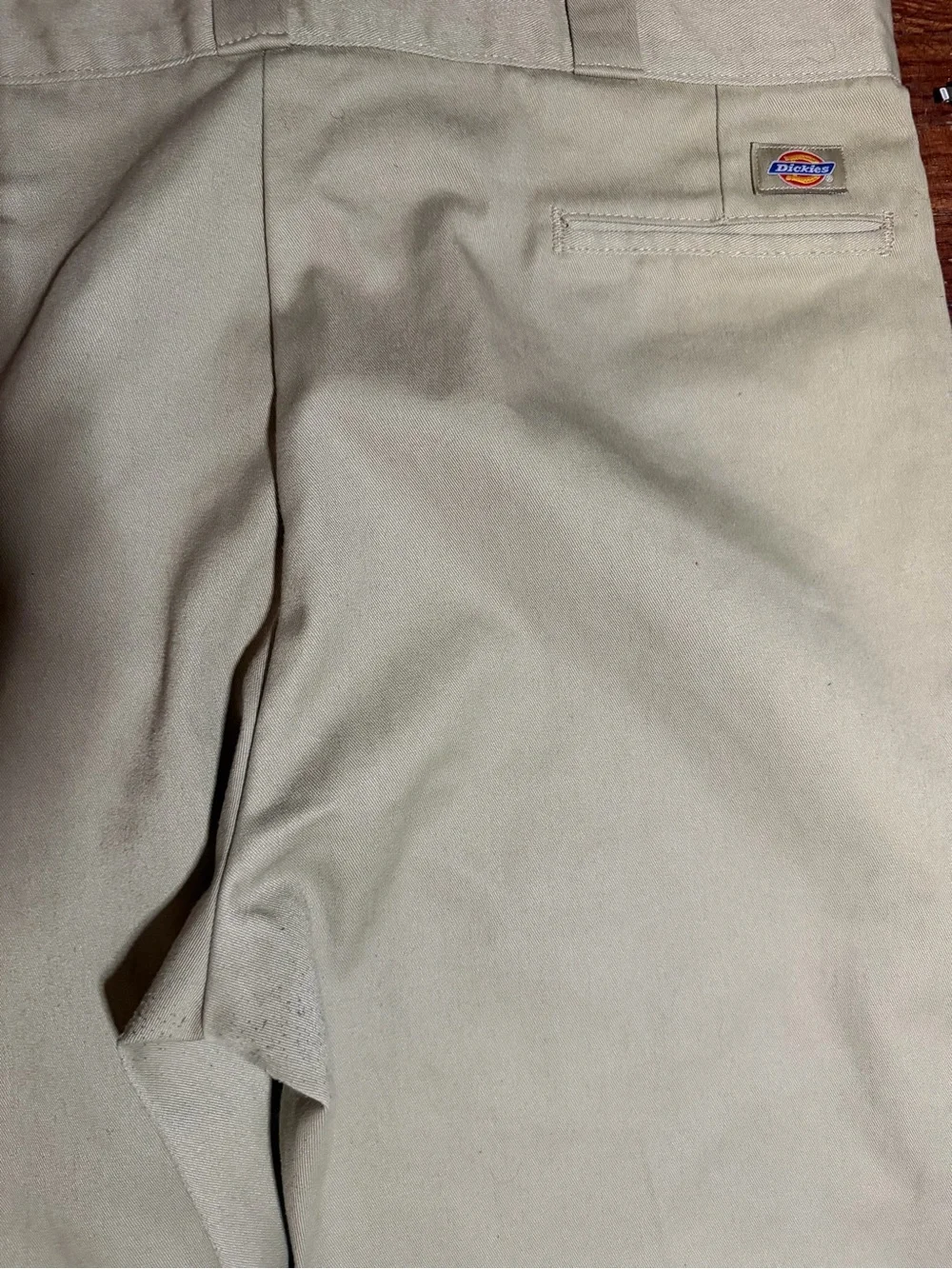 Dickies Men's Khaki Straight-Leg Chinos